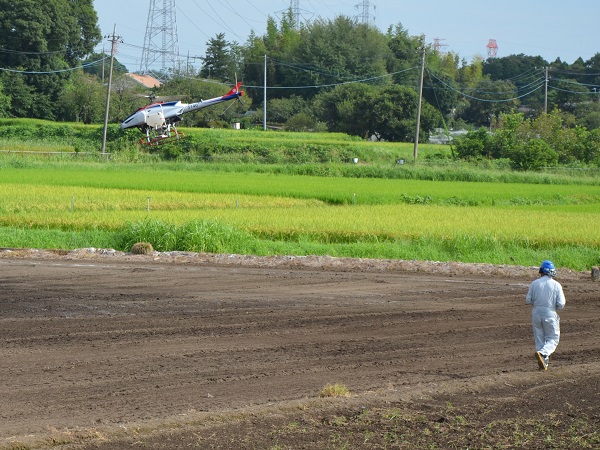 2022年度 鹿室農家親睦会の皆さんの協力を得て鹿室のコスモス畑にコスモスの種を蒔くときの様子 写真11枚目