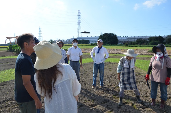 鹿室コスモス 2024年9月14日　完全なハート型になるよう修正している様子の写真2枚目